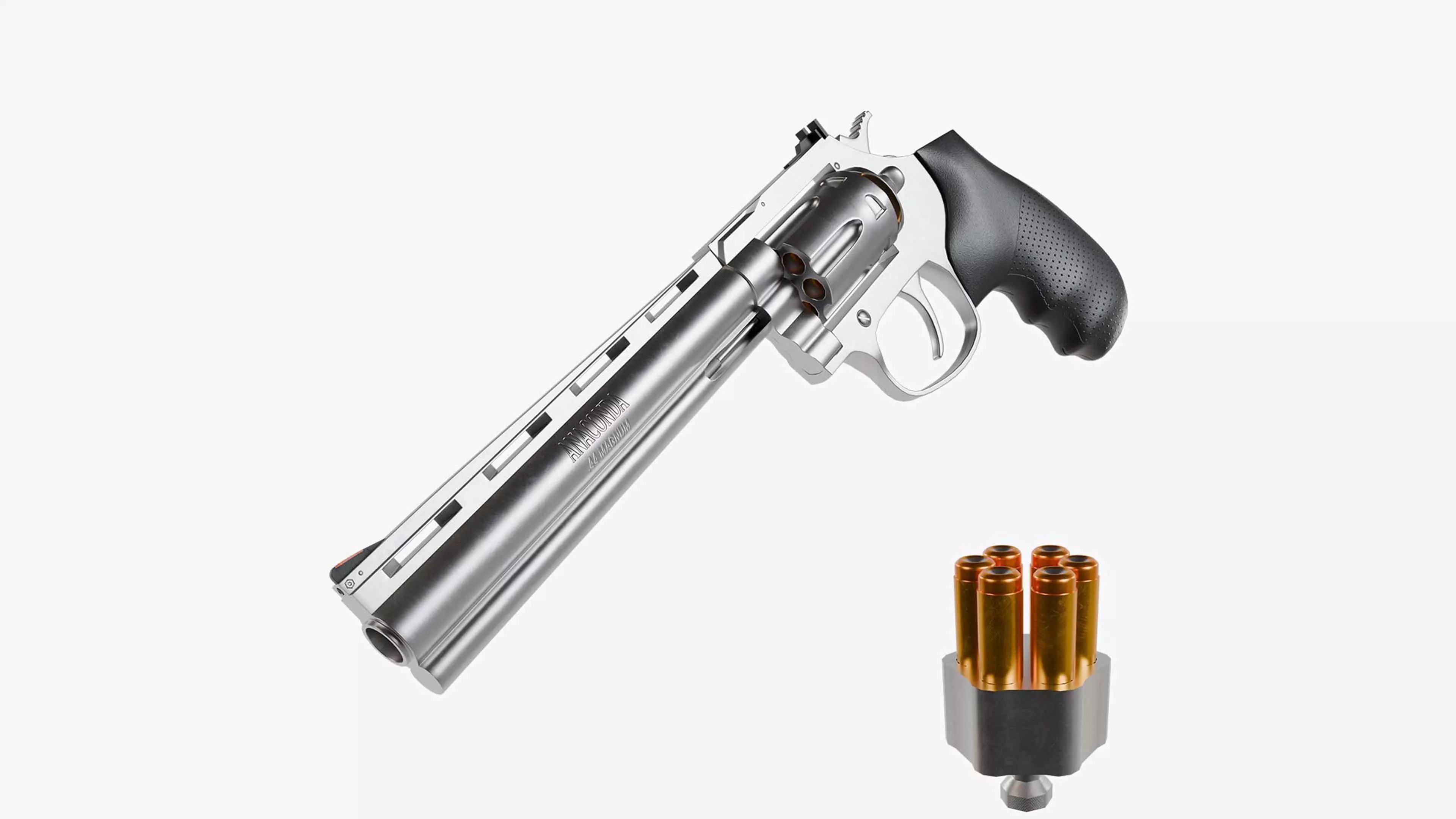 Revolver Colt Anaconda PBR Low-poly 3D model