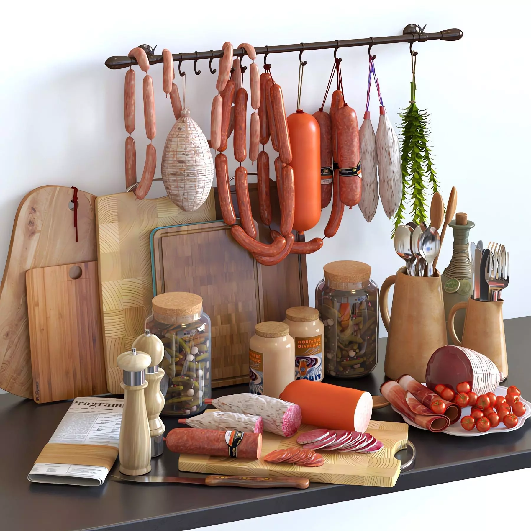 Chez Le Charcutier 3D model_0