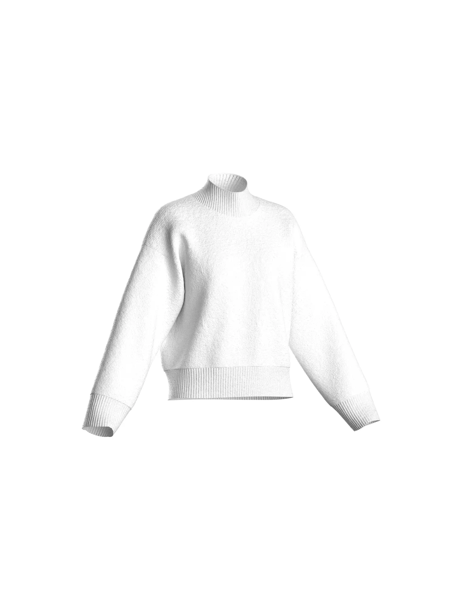 FEMALE KNIT JUMPER 3D model_1