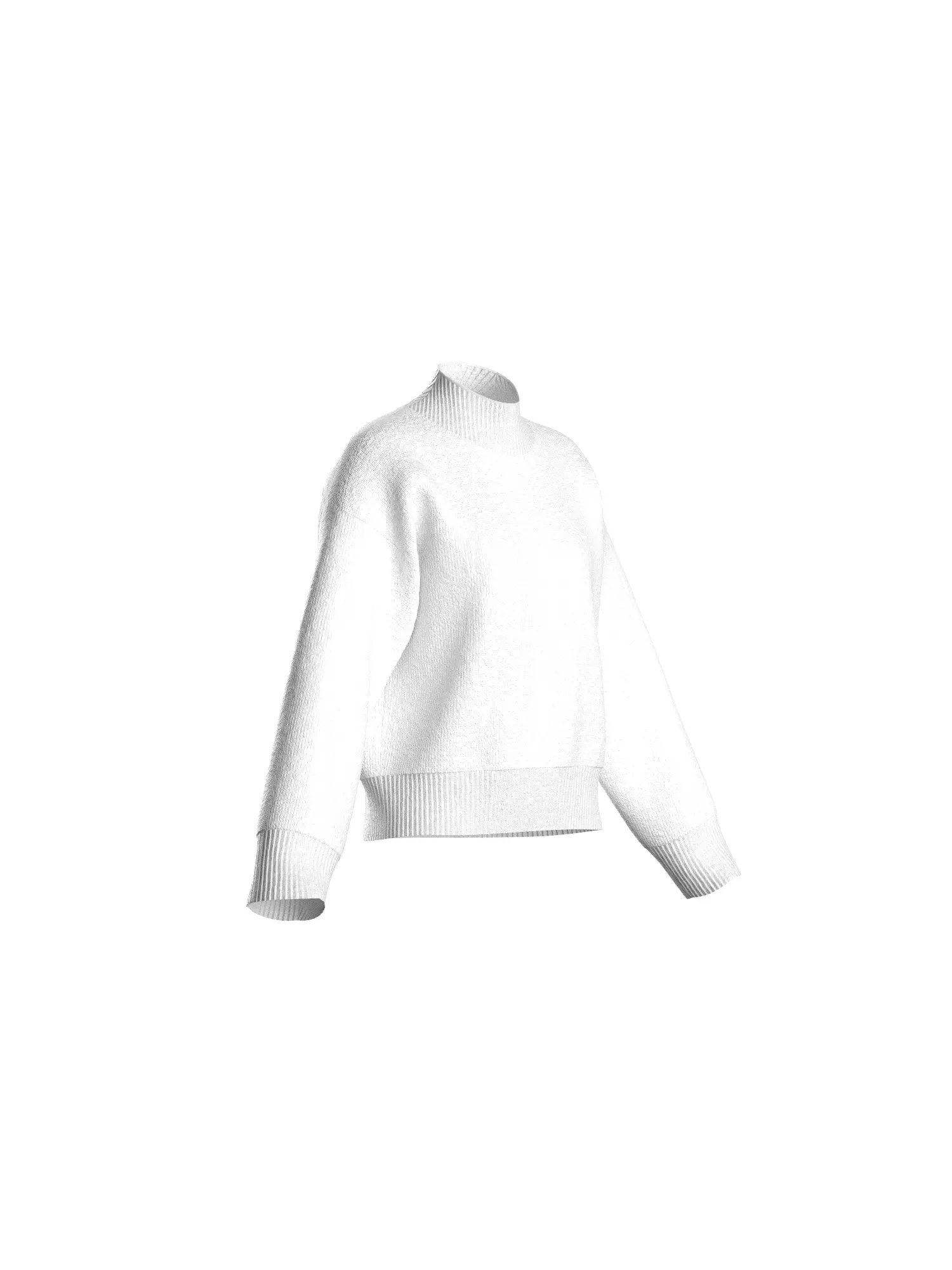 FEMALE KNIT JUMPER 3D model_8