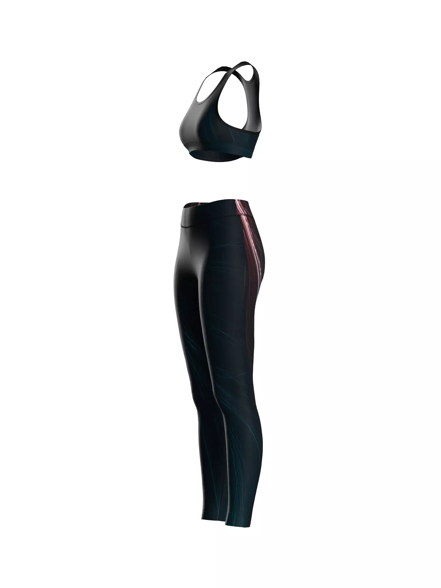 Female Sport Wear 3D model_15