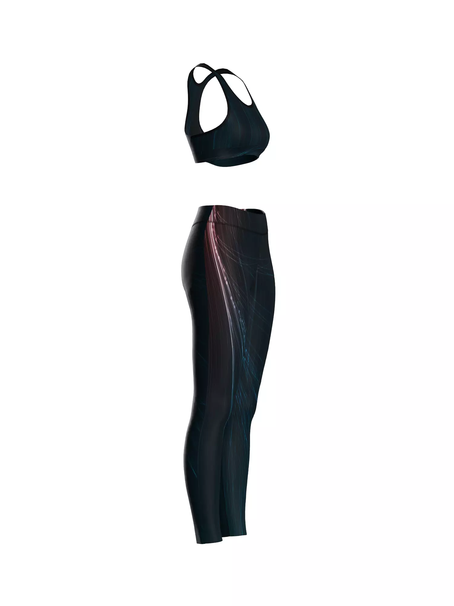 Female Sport Wear 3D model_6