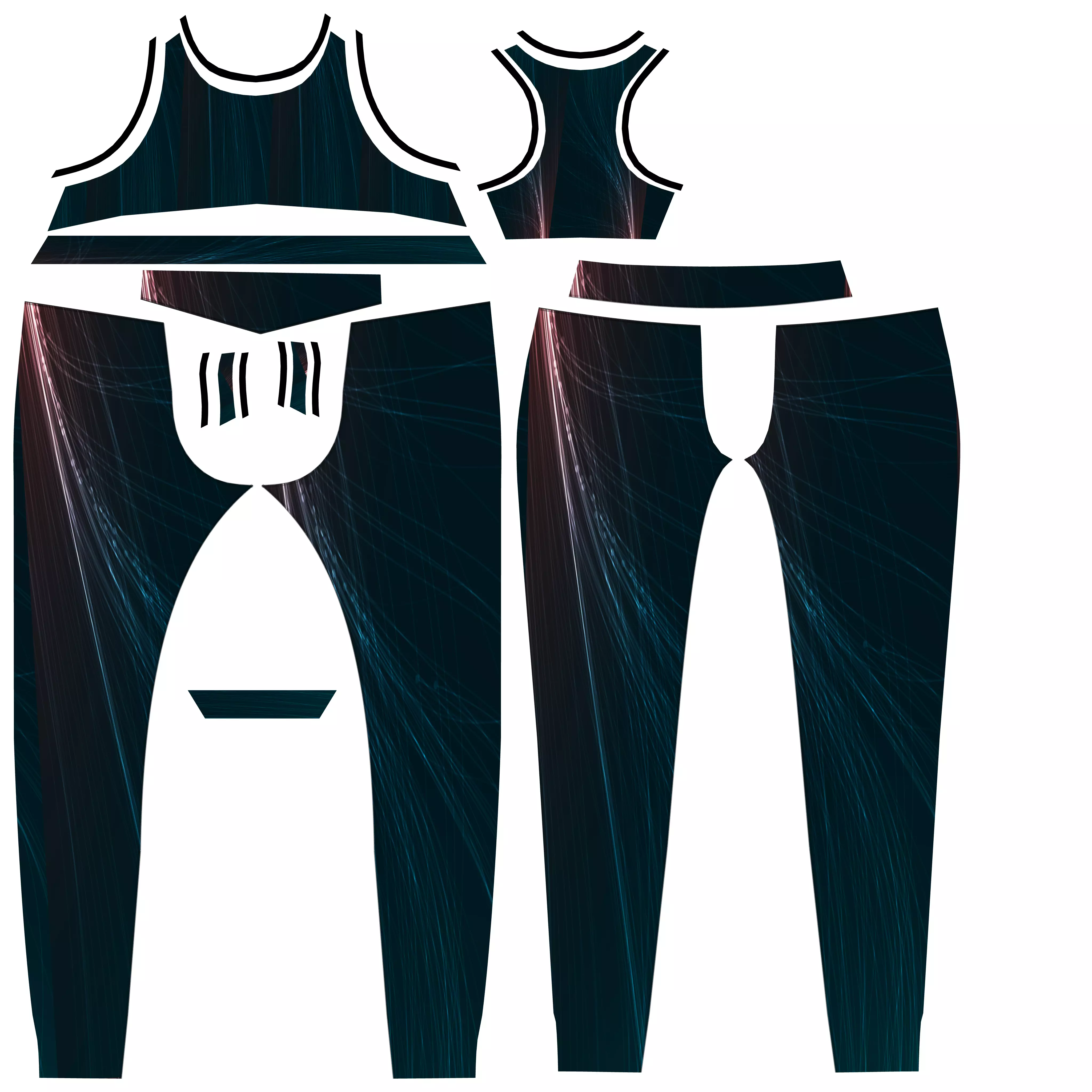 Female Sport Wear 3D model_17