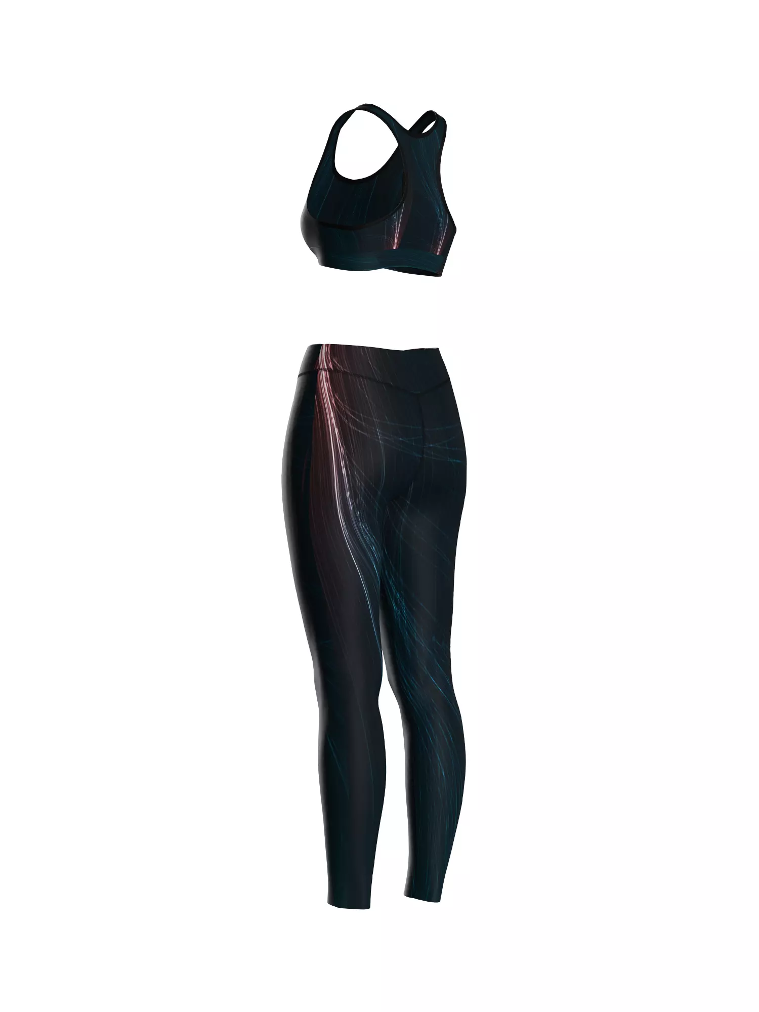 Female Sport Wear 3D model_10