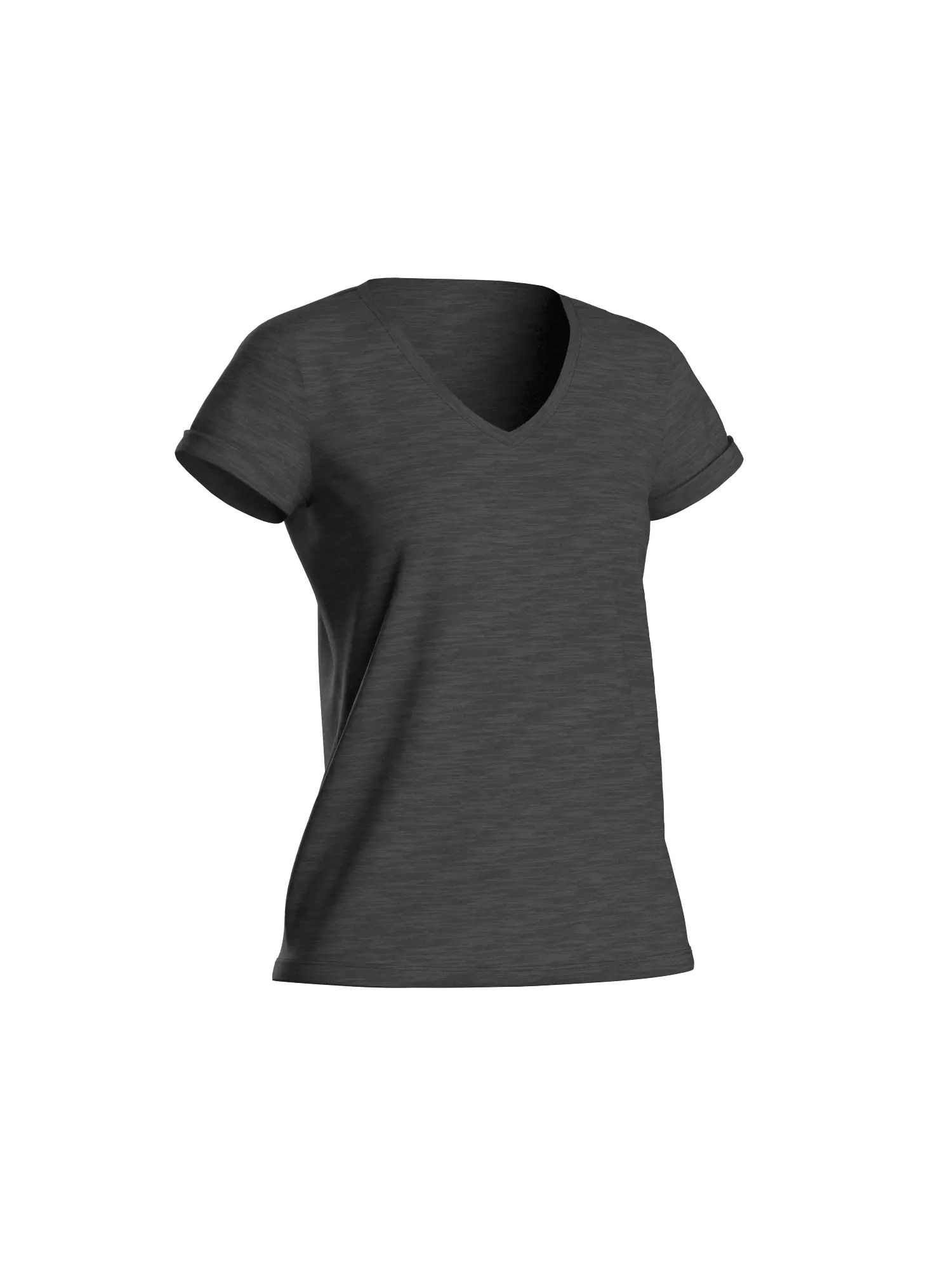Female Tshirt 3D model_36