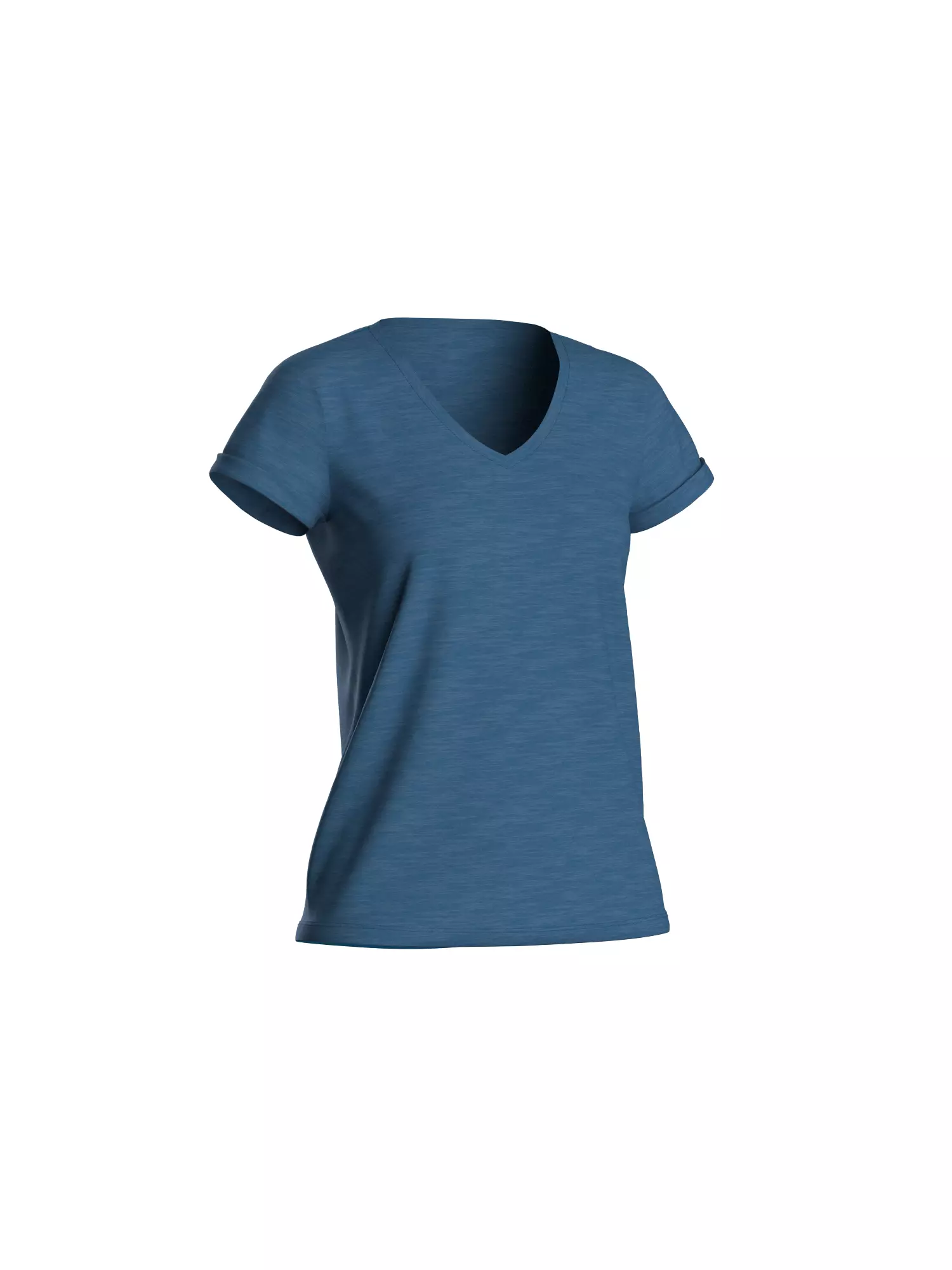 Female Tshirt 3D model_17