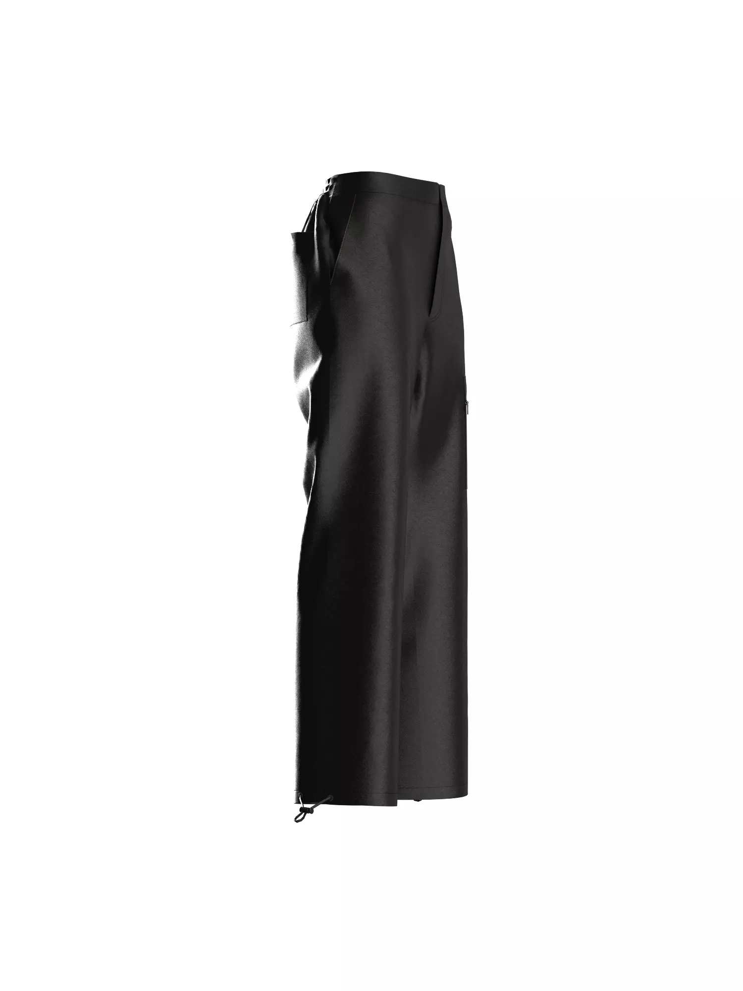Female Leather Pant 3D model_5