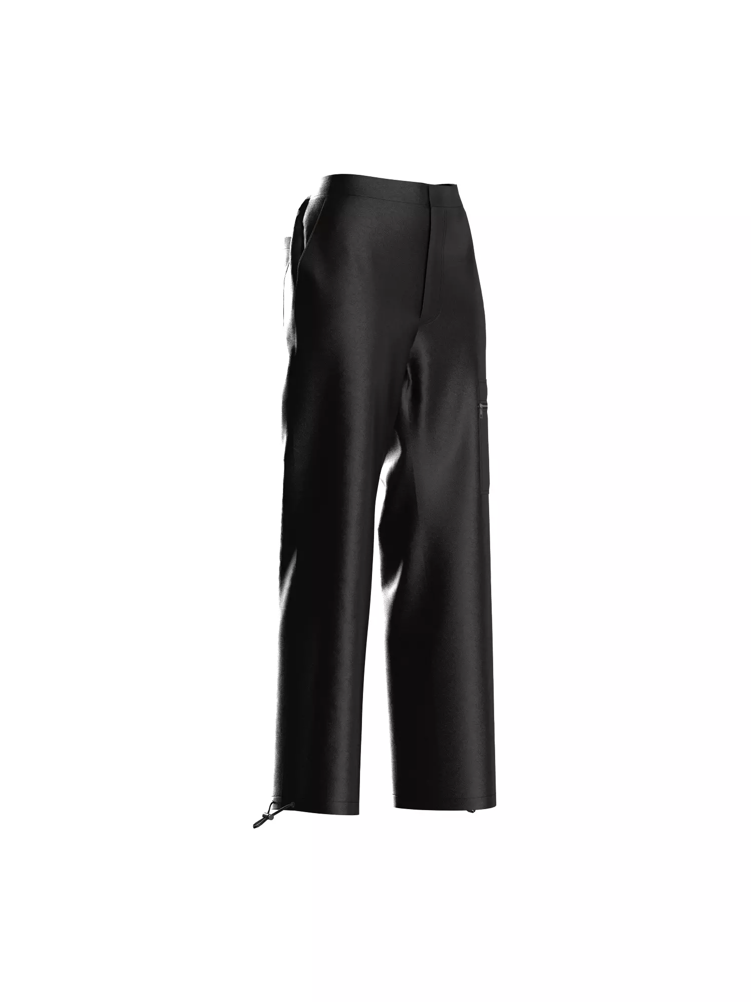 Female Leather Pant 3D model_7