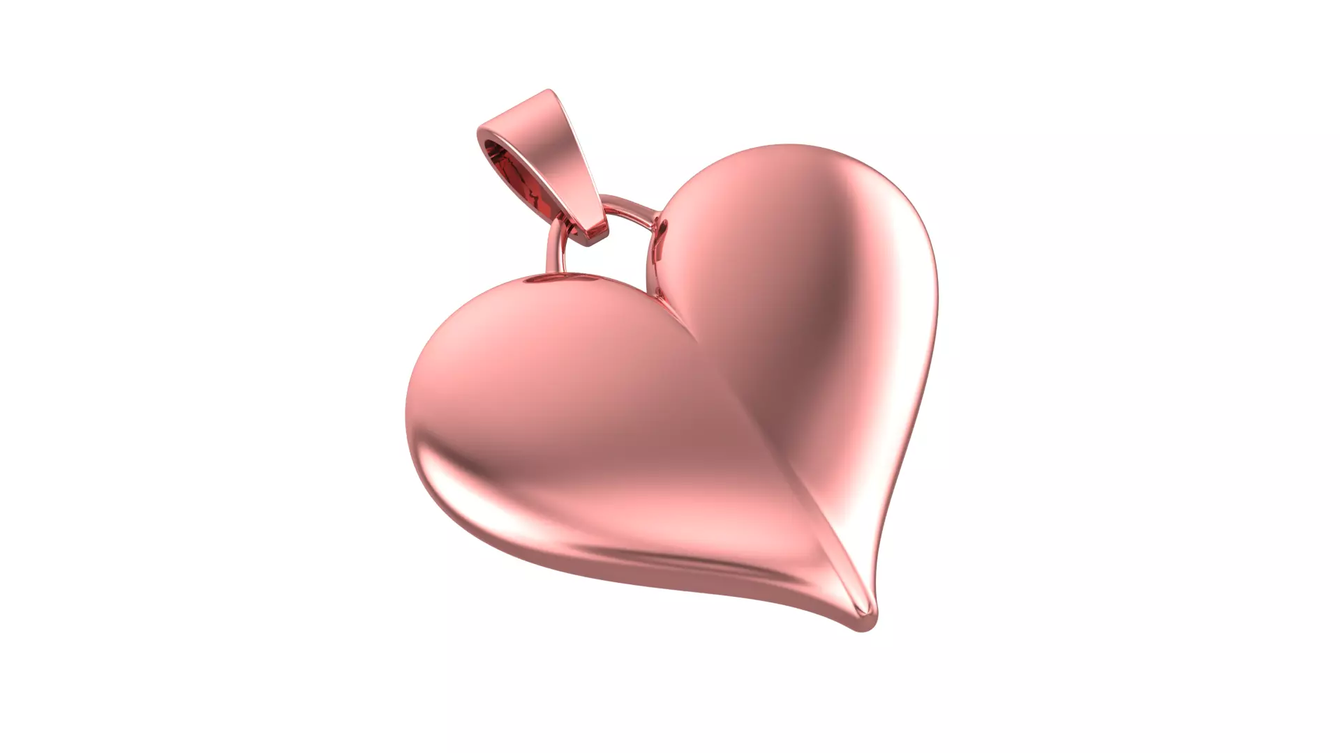 Heart Pendant Fusion 3D print model_1