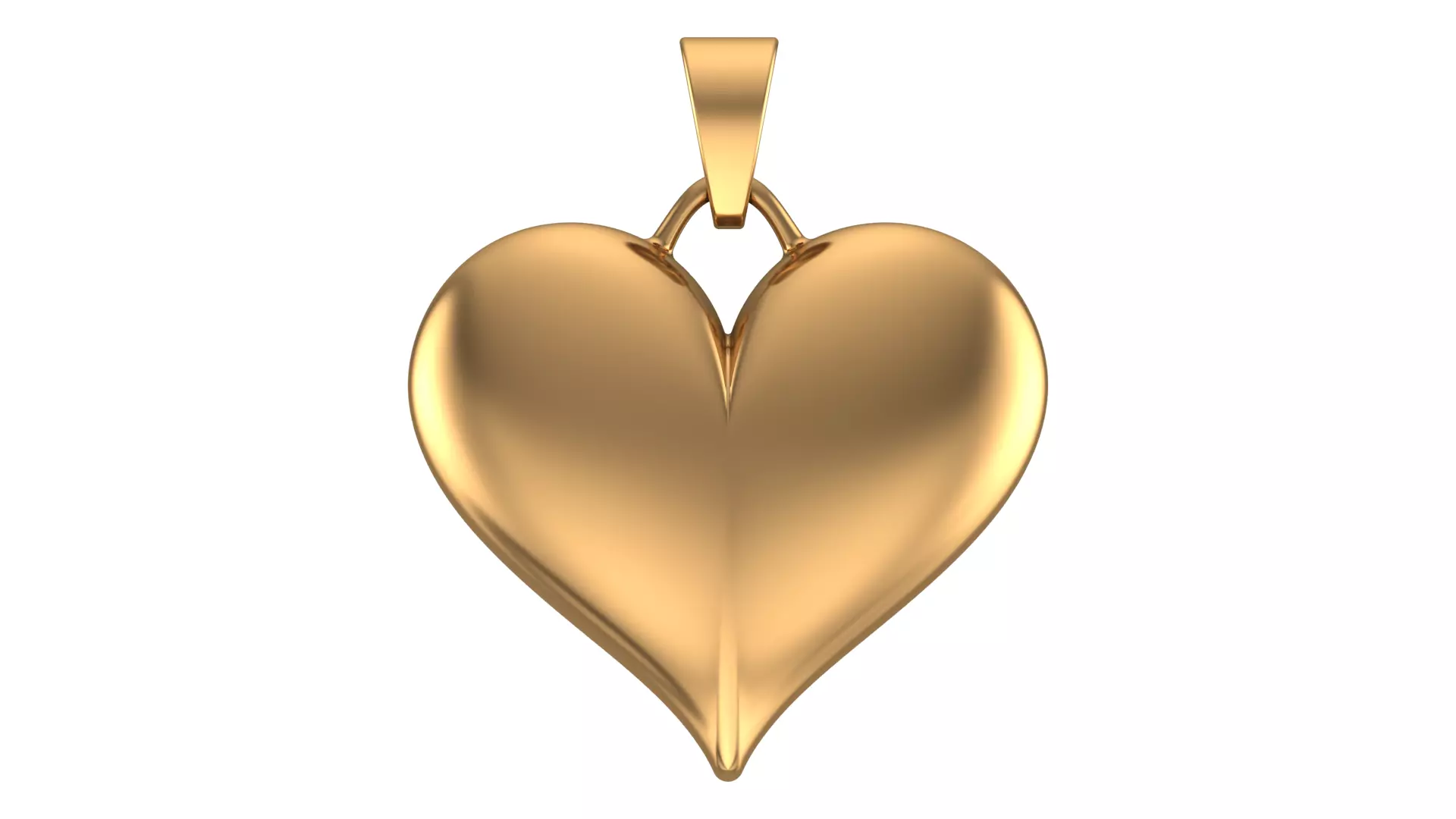 Heart Pendant Fusion 3D print model_3