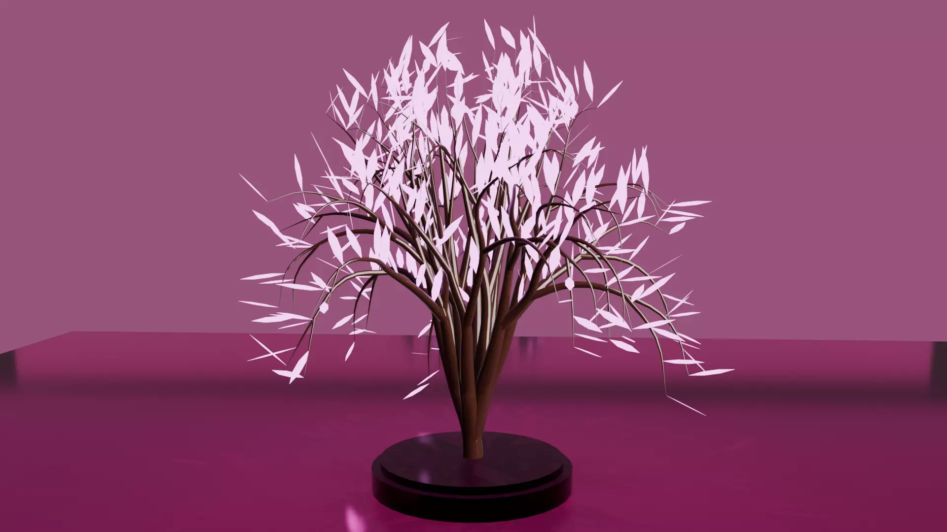 Modern Artistic LED Lamp Elegant Decorative Light for 3D Low-poly 3D model_5