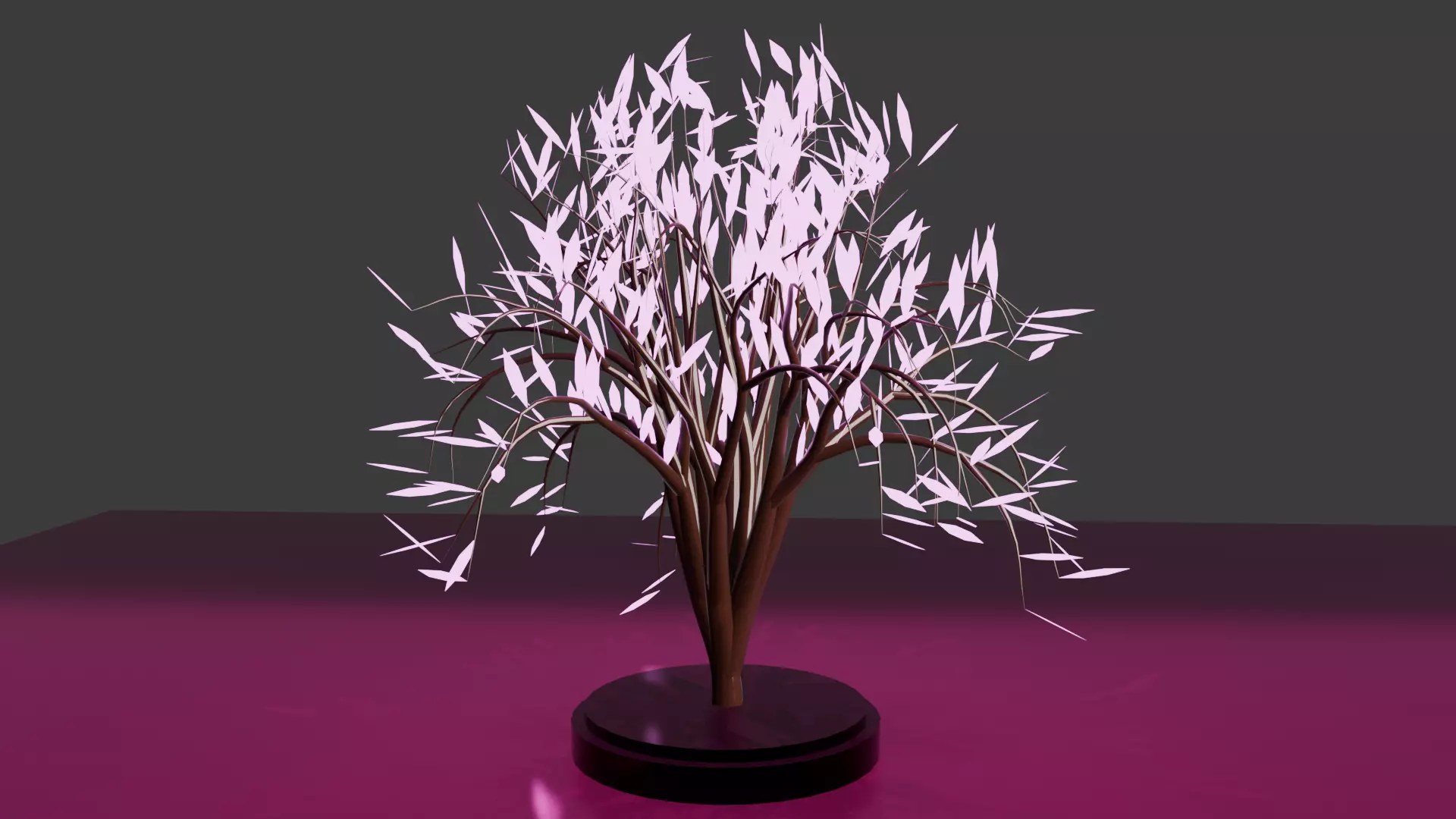 Modern Artistic LED Lamp Elegant Decorative Light for 3D Low-poly 3D model_6