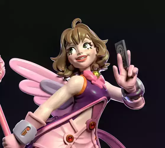 Sakura Cardcaptor - Fan art - 120mm 3D print model Sakura Cardcaptor - Fan art - 120mm 3D print model