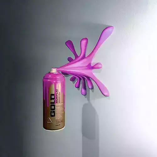 Graffiti Spray Splash Melt toy