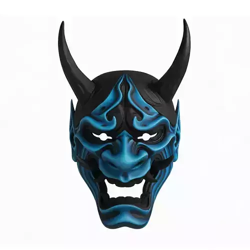 Japanese Blue Oni Mask toy 3D print model