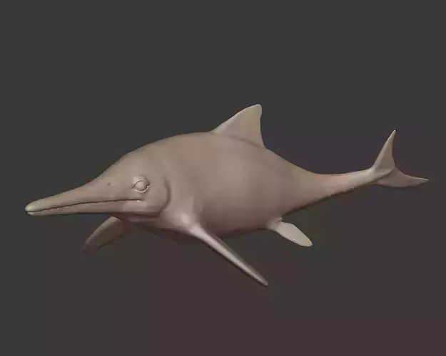 Ichthyosaurus Model for 3d Printing