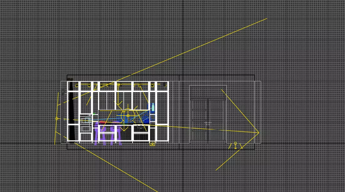 Modern Minimalist Kitchen Interior Free 3D model_3
