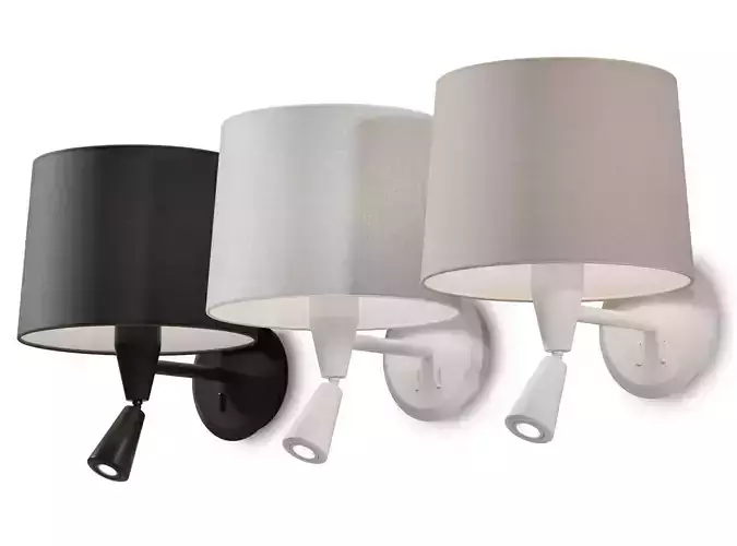 Wall lamp Faro Barcelona CONGA with reader