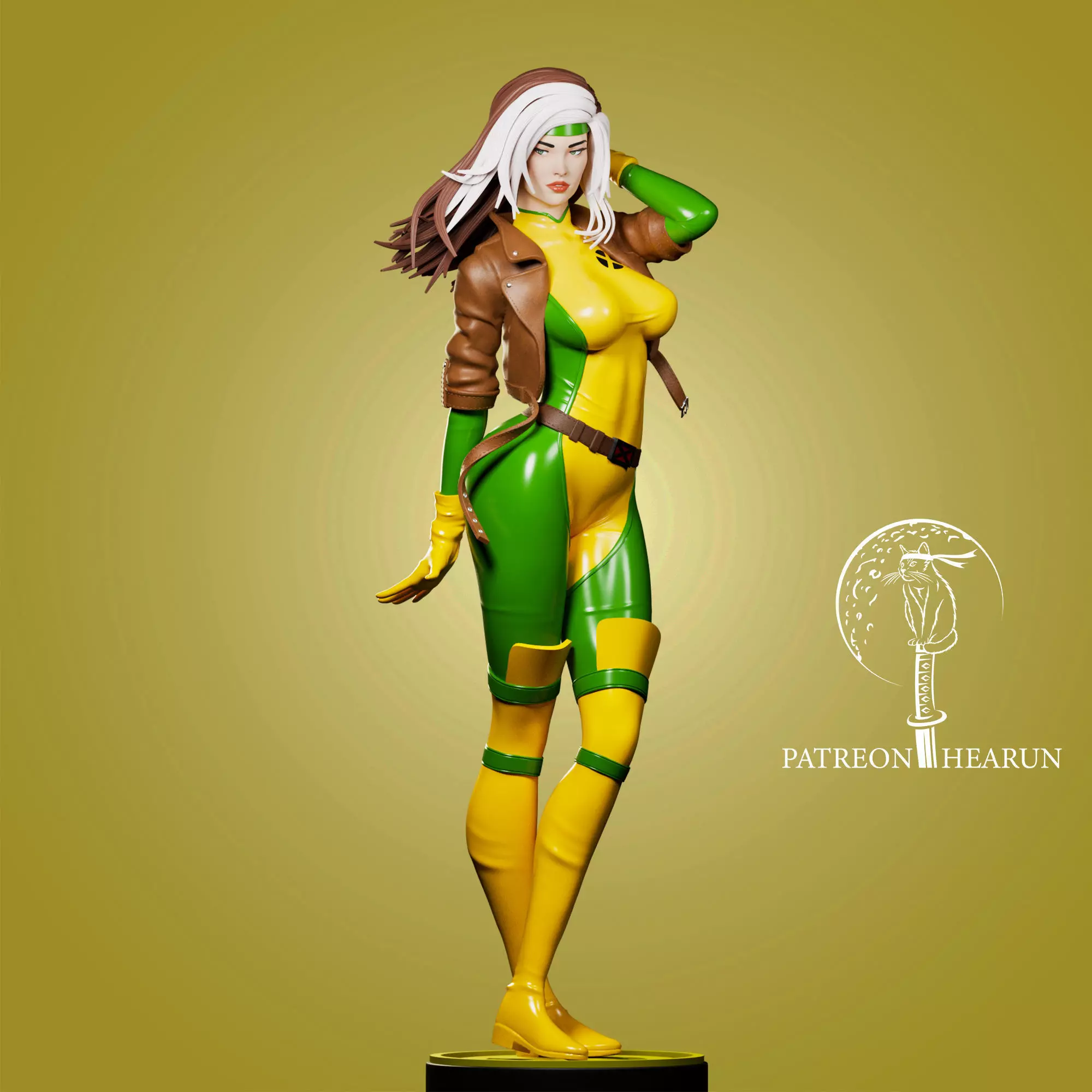 Rogue X Men Ready For 3D Printing 3D print model_1