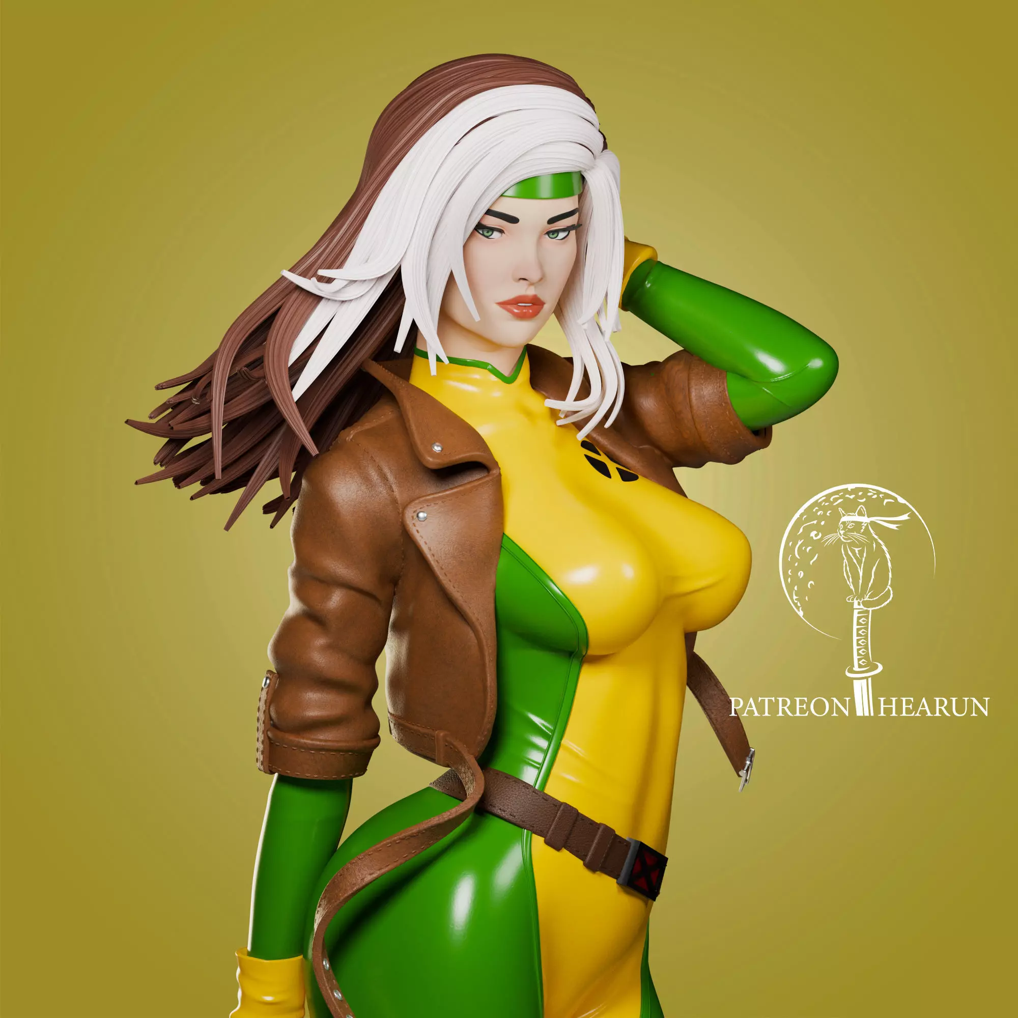 Rogue X Men Ready For 3D Printing 3D print model_0