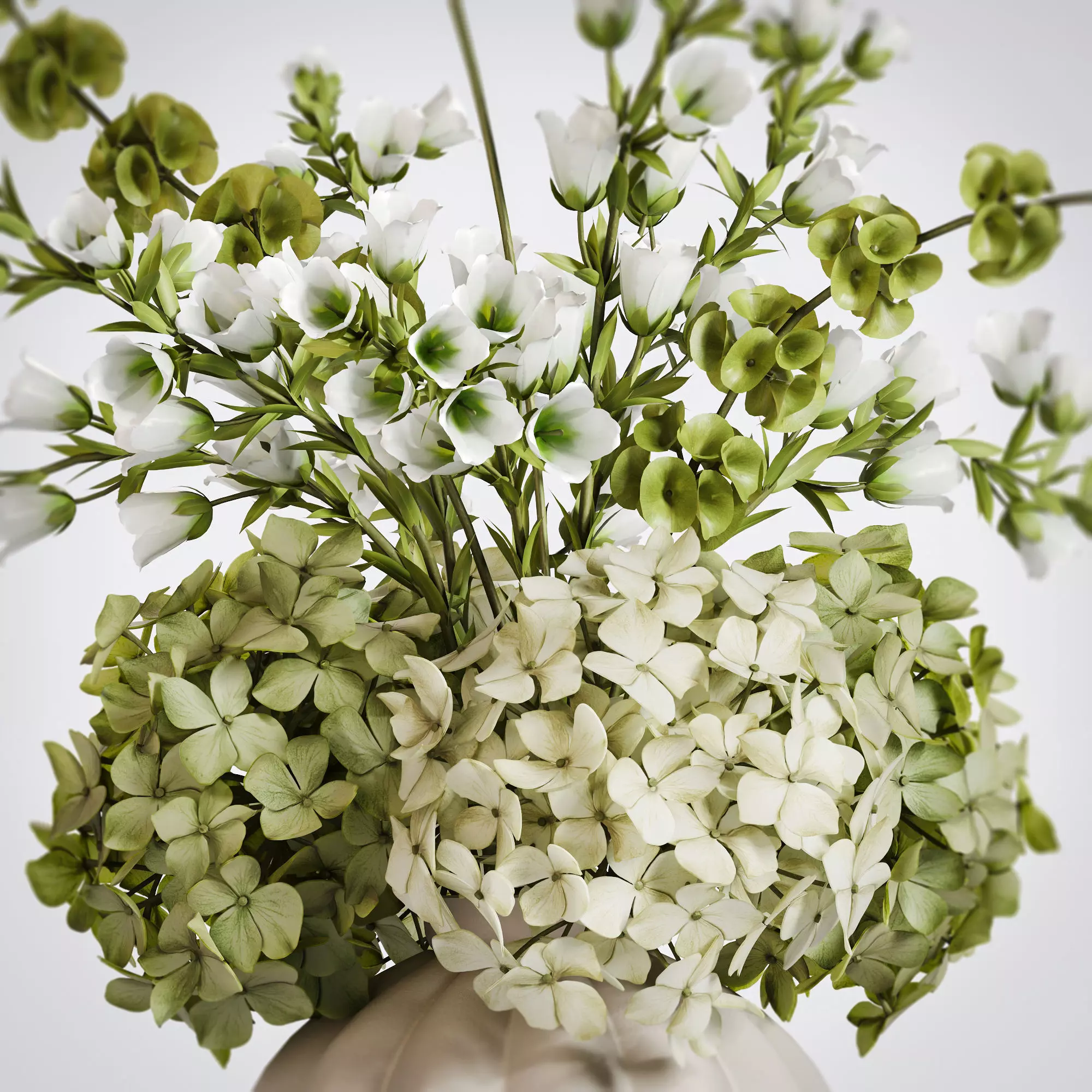 Botanical Trio Vase Set 3D model_2