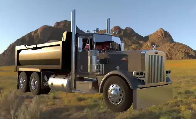 Peterbilt 359 Dump Truck 3D model