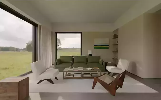 living room 3D model