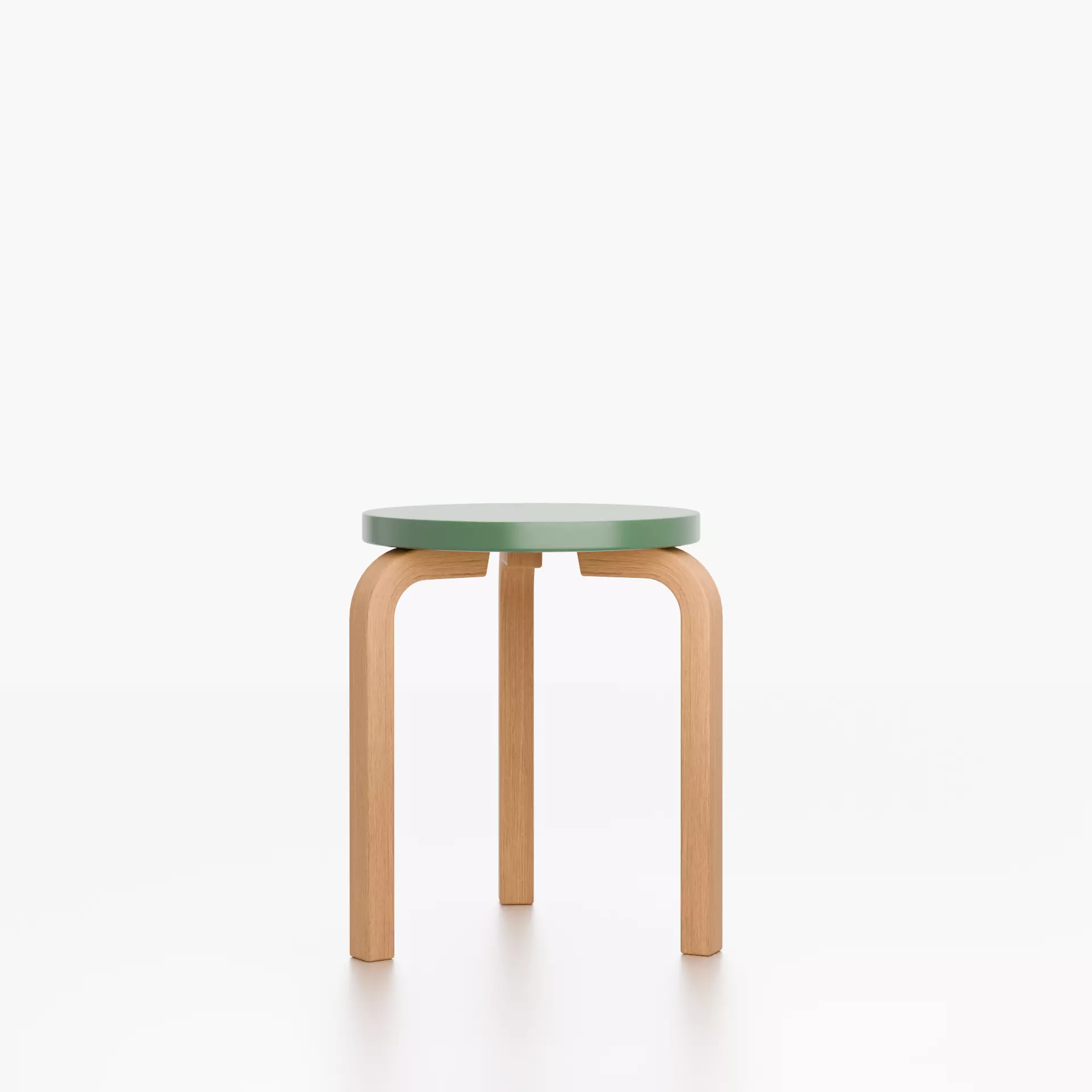 Alvar Aalto stool 60 3D model_0