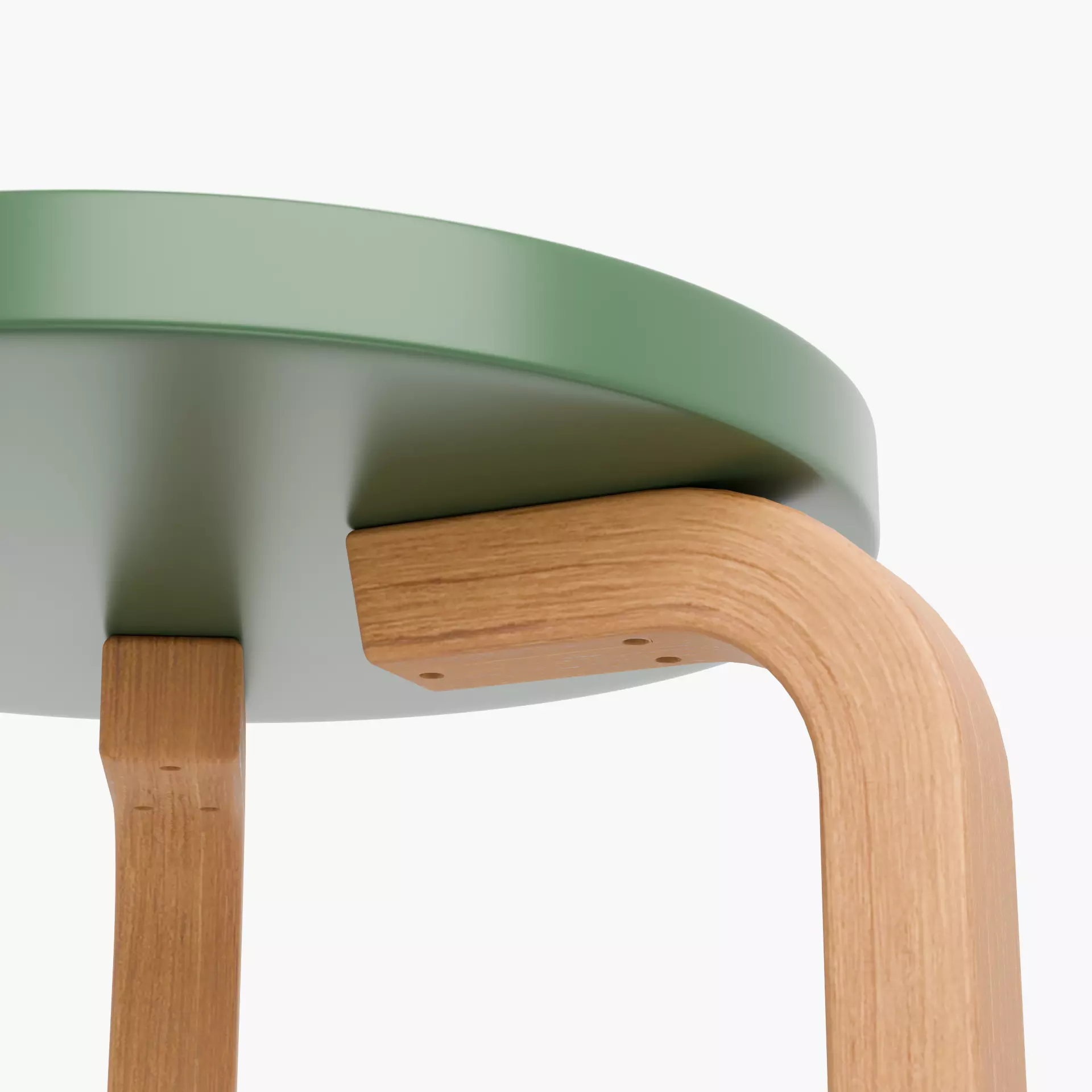 Alvar Aalto stool 60 3D model_1