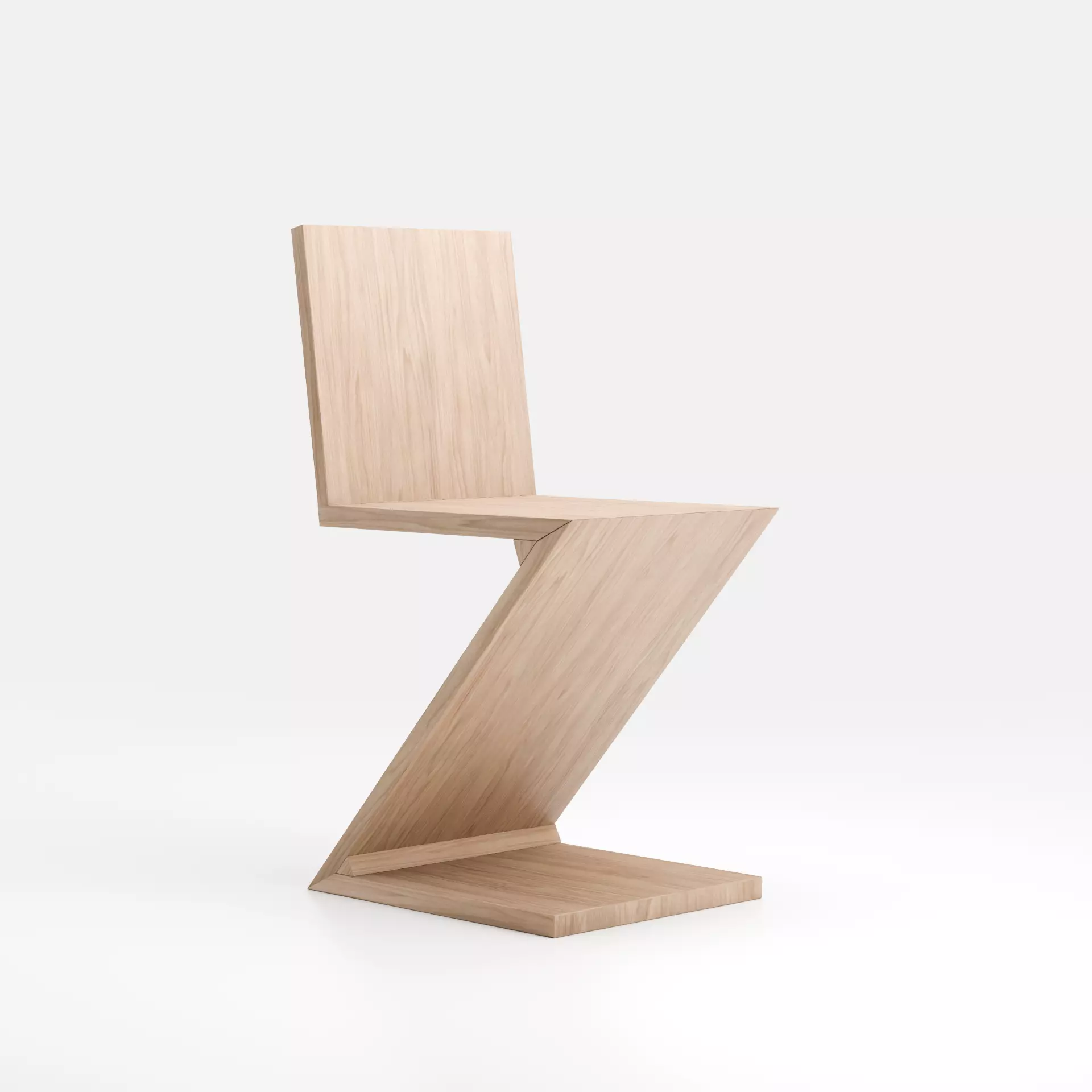 Rietveld- Zig-Zag chair 3D model_0