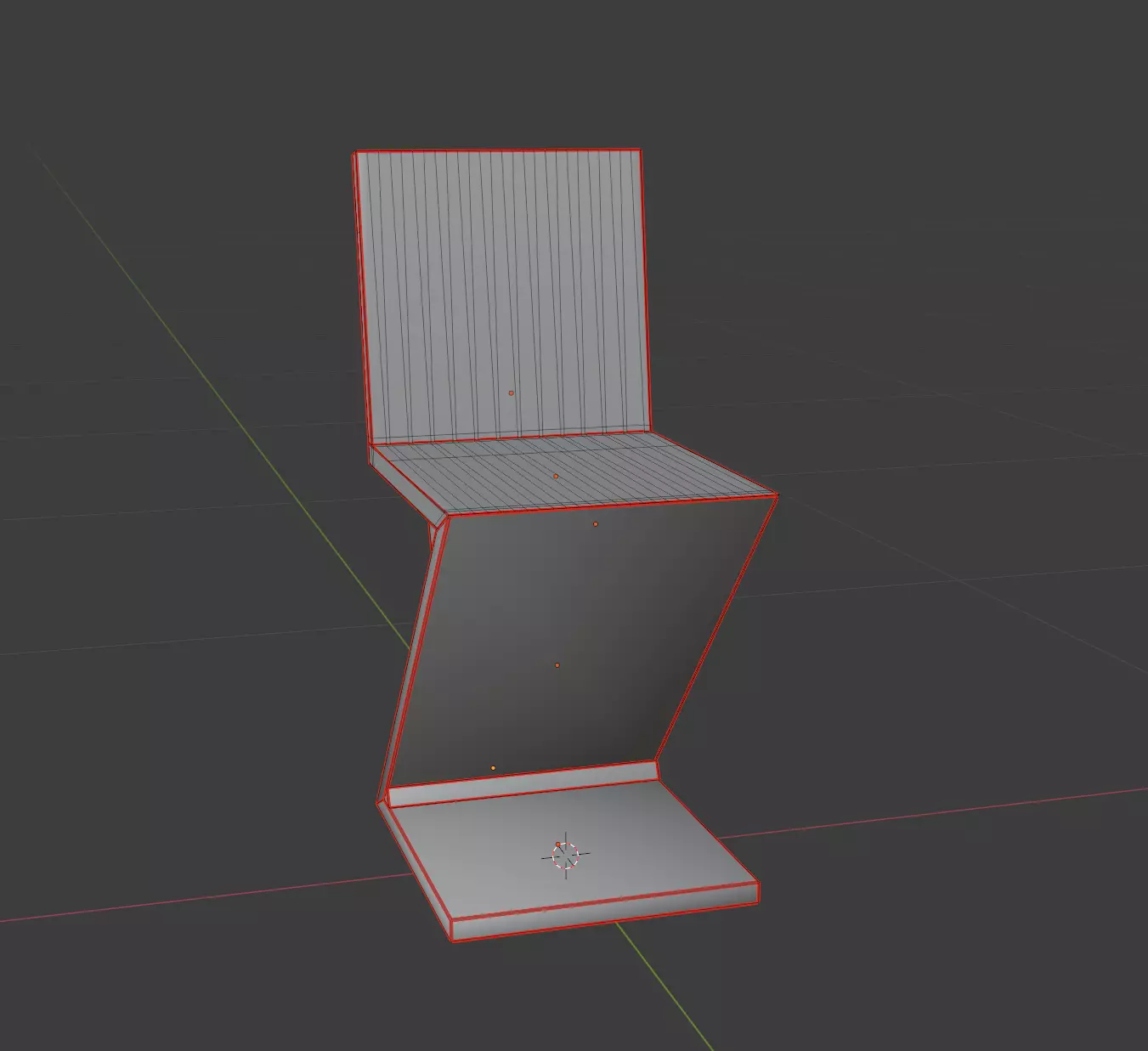 Rietveld- Zig-Zag chair 3D model_5