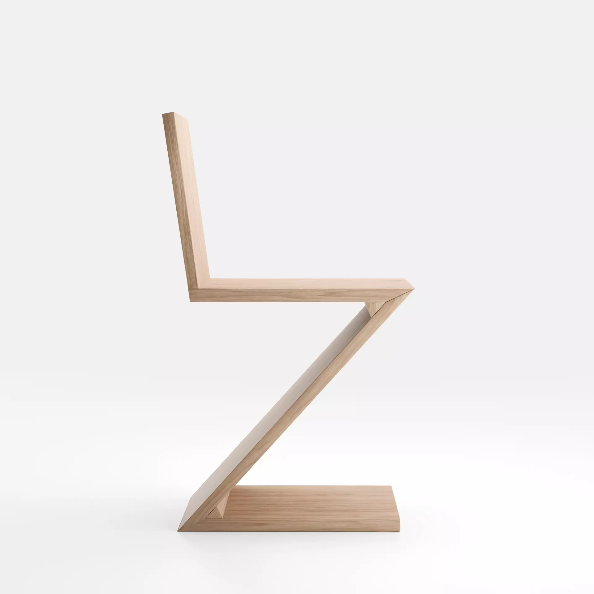 Rietveld- Zig-Zag chair 3D model_1