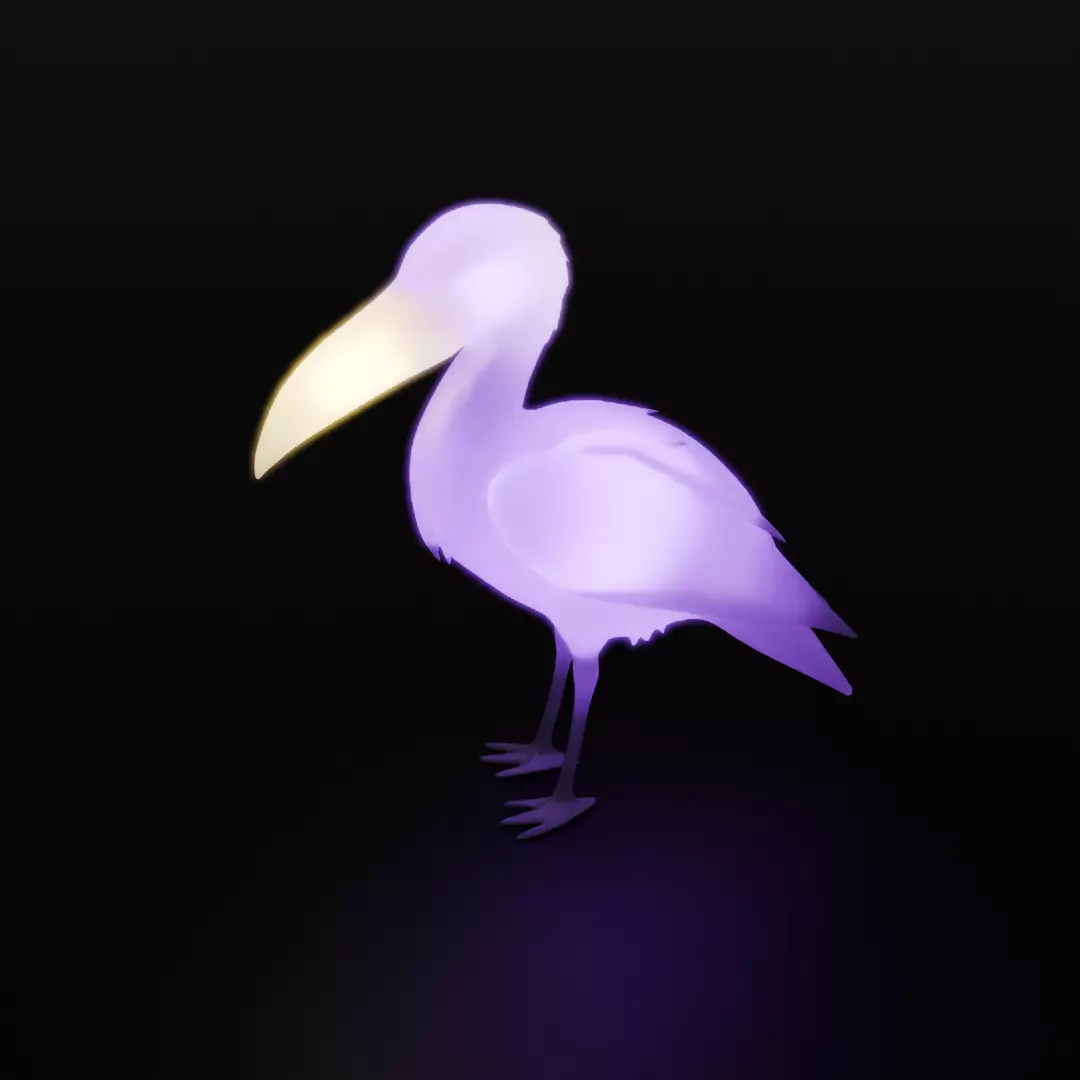 Indirect lighting for Shoebill 3D model