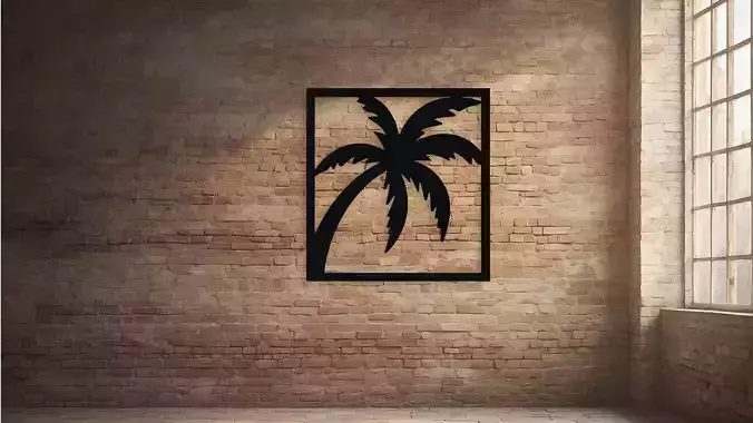 Palm Tree Silhouette Wall Decor