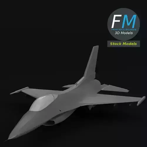F-16 Fighting Falcon base mesh 3D model F-16 Fighting Falcon base mesh 3D model