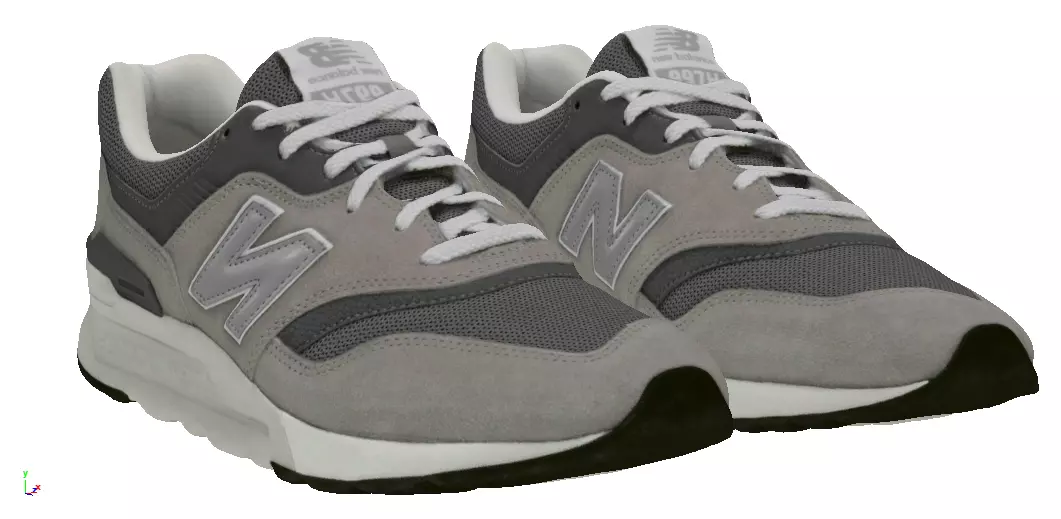 New Balance NB 997 HCA Low-poly 3D model_0