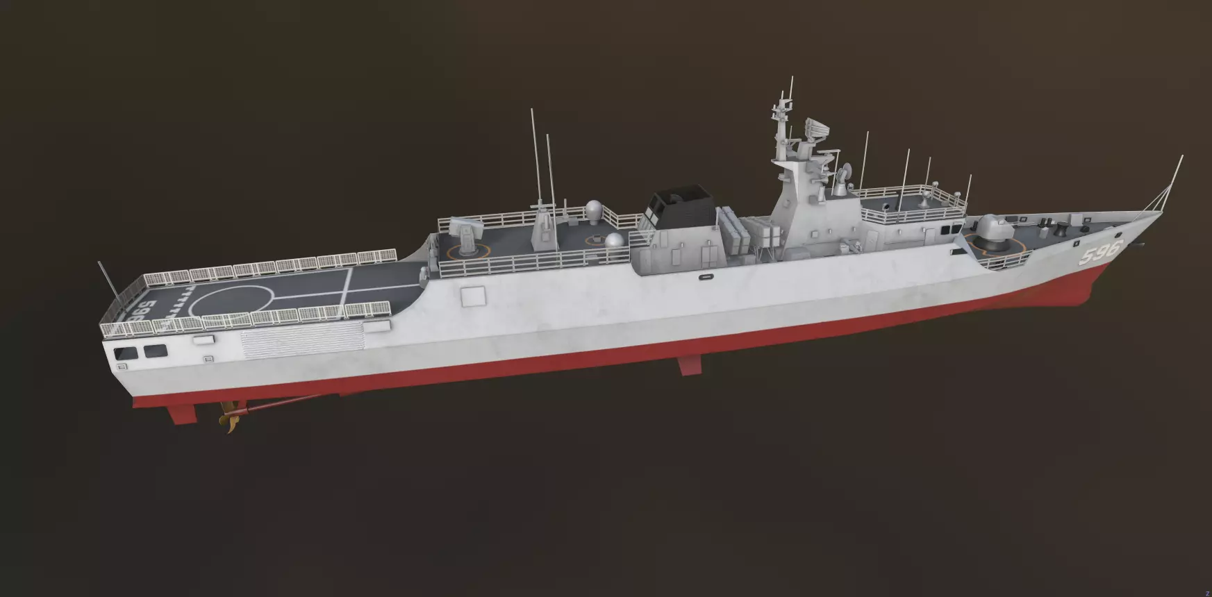 Type 056 Corvette  Jiangdao Class Corvette  3D model_10