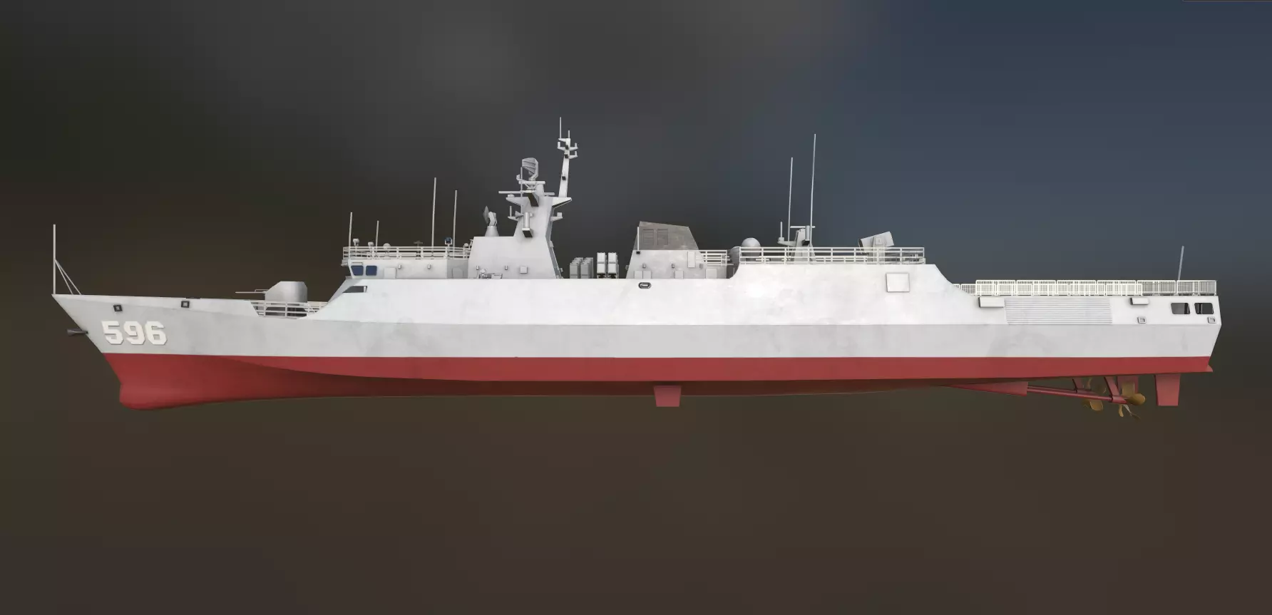 Type 056 Corvette  Jiangdao Class Corvette  3D model_1