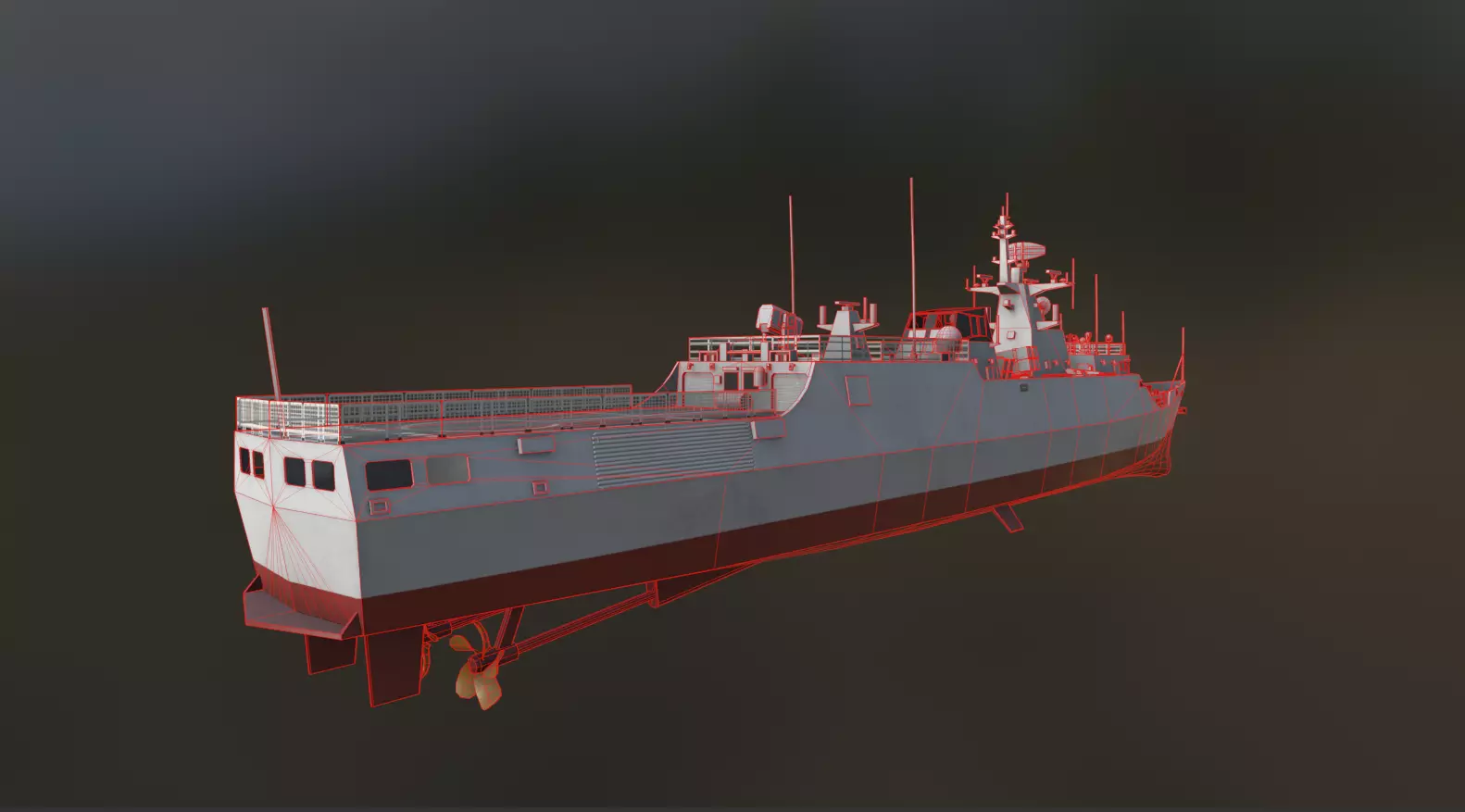 Type 056 Corvette  Jiangdao Class Corvette  3D model_13