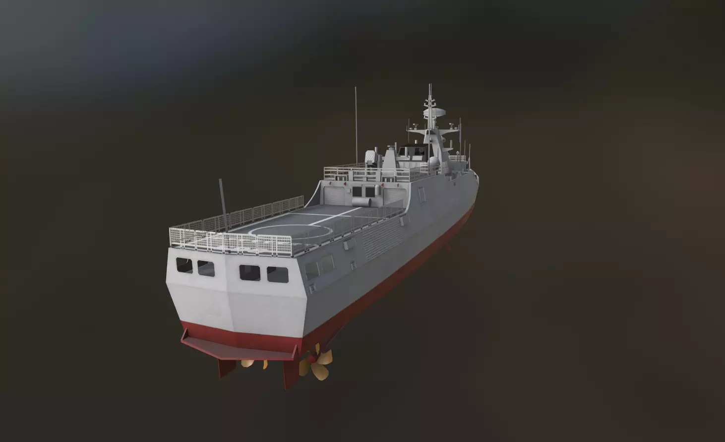 Type 056 Corvette  Jiangdao Class Corvette  3D model_3