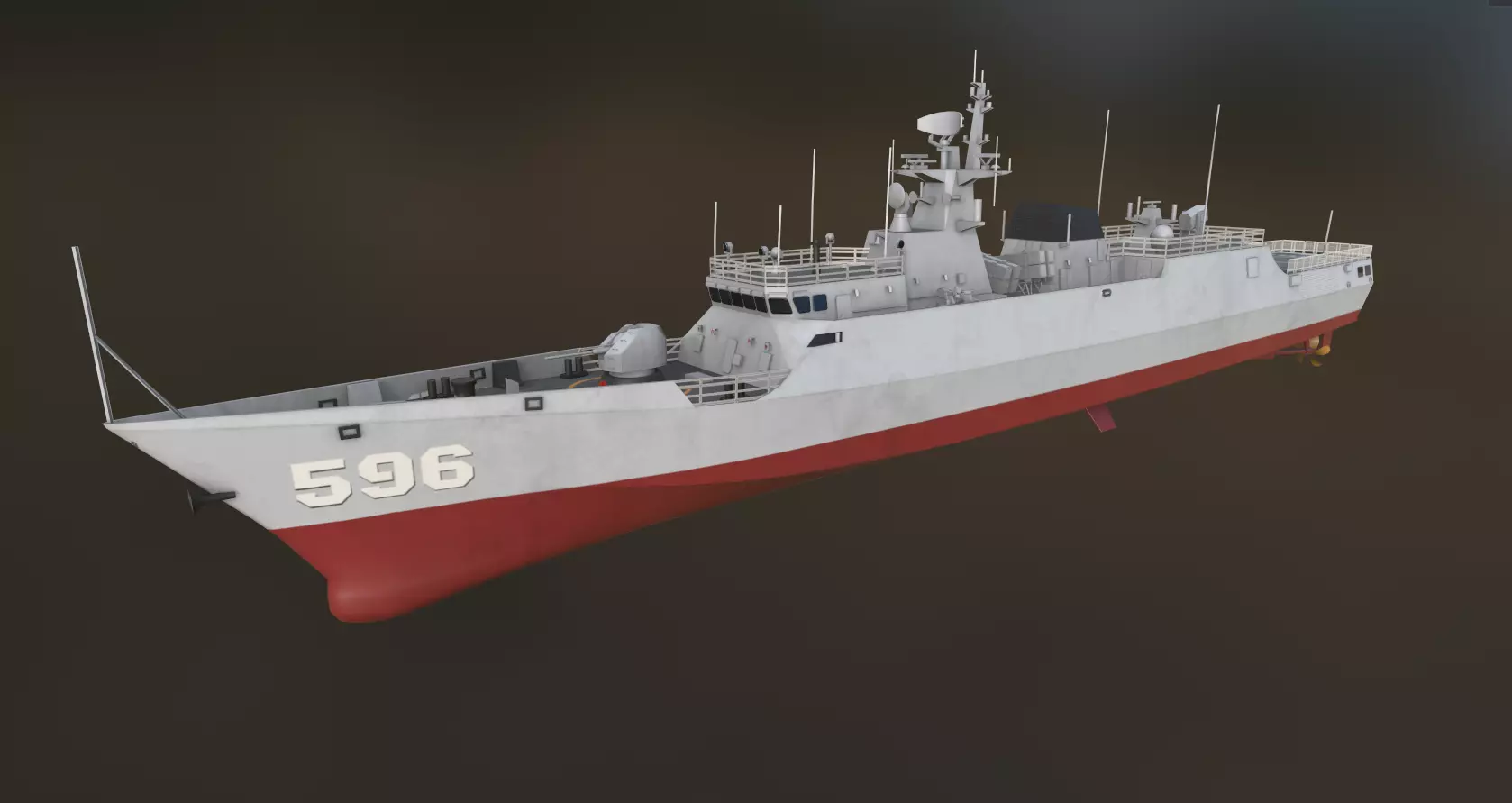 Type 056 Corvette  Jiangdao Class Corvette  3D model_6