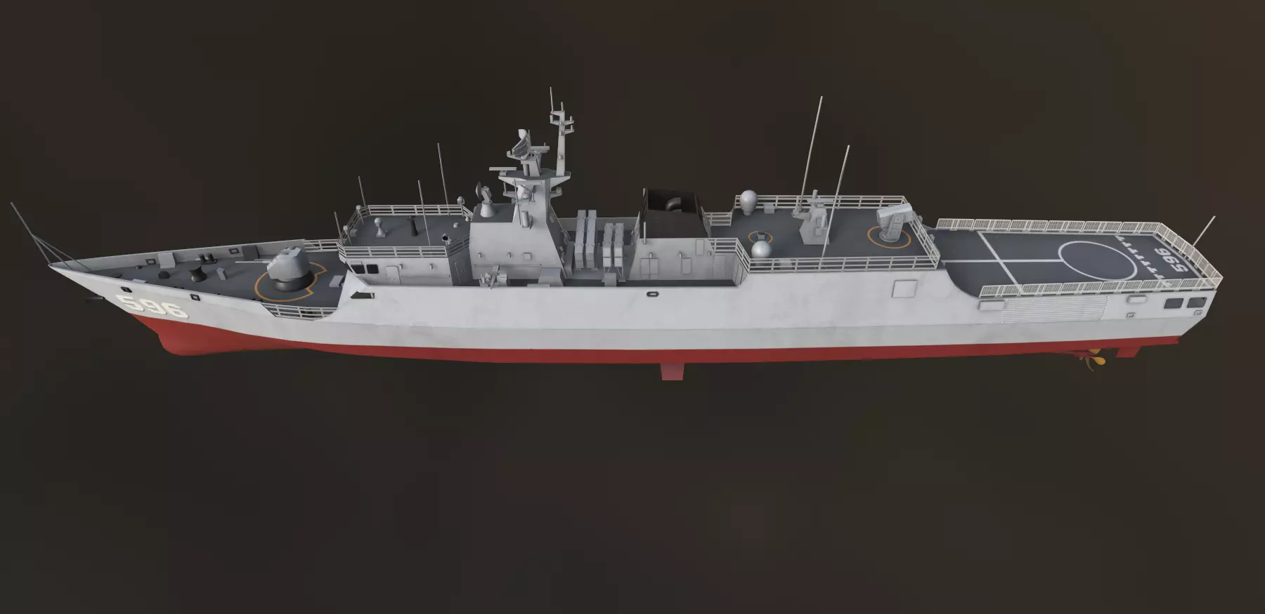Type 056 Corvette  Jiangdao Class Corvette  3D model_9