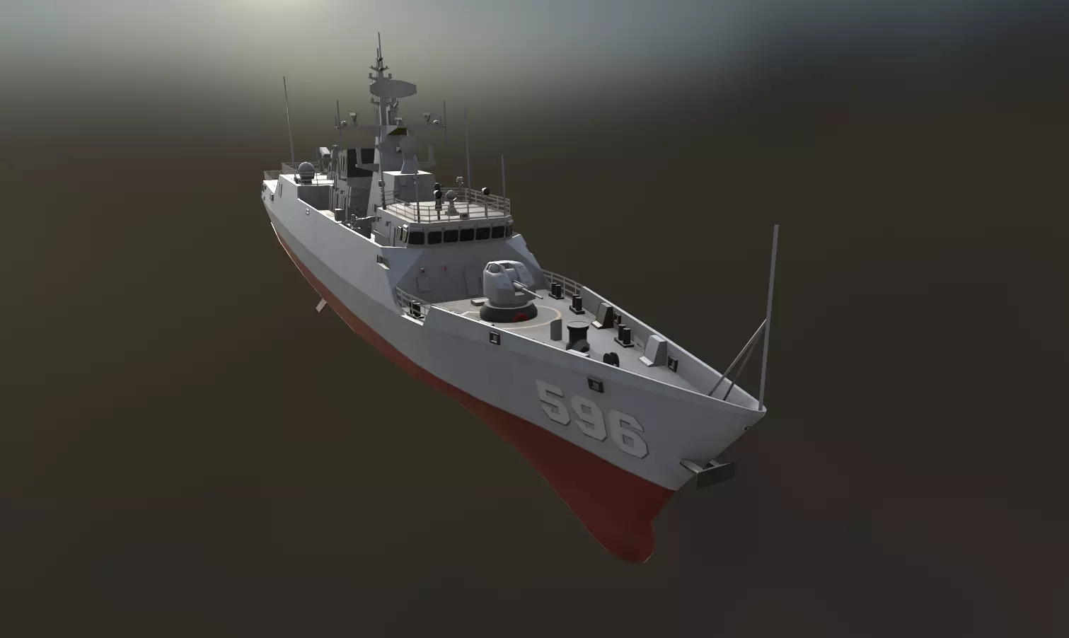 Type 056 Corvette  Jiangdao Class Corvette  3D model_8
