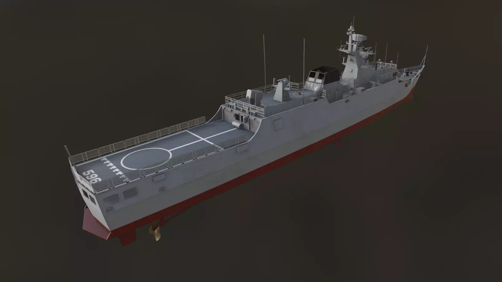 Type 056 Corvette  Jiangdao Class Corvette  3D model_4
