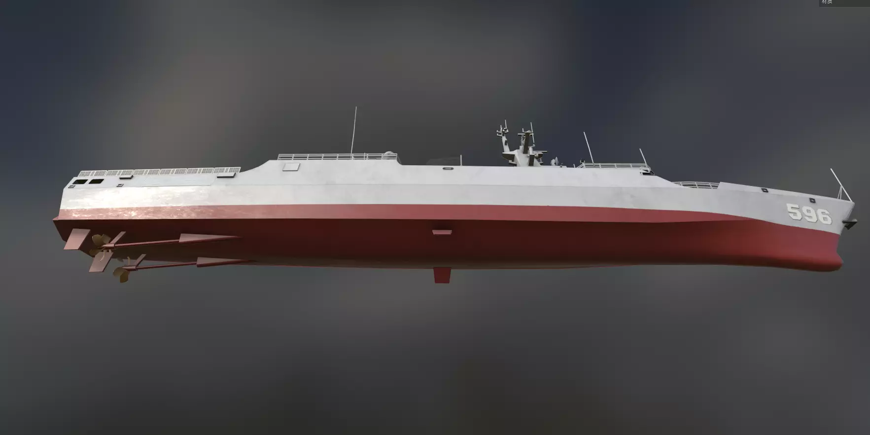 Type 056 Corvette  Jiangdao Class Corvette  3D model_7