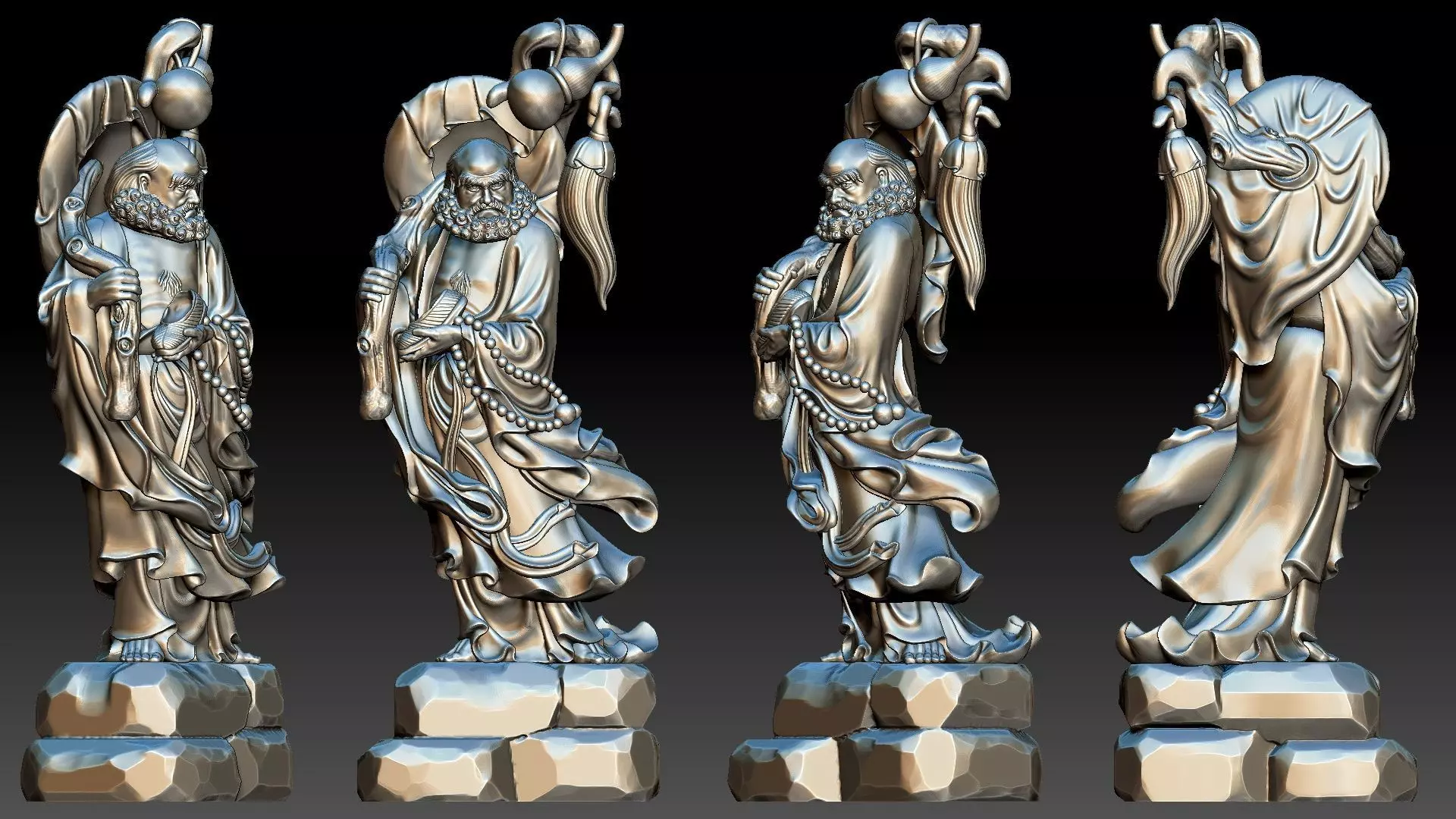 Bodhidharma 3D print model