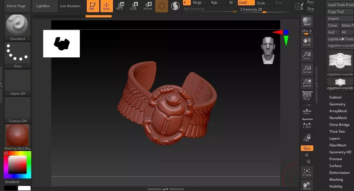 PHARAONIC EGYPTIAN SCARAB WING BRACELET 3D print model_8