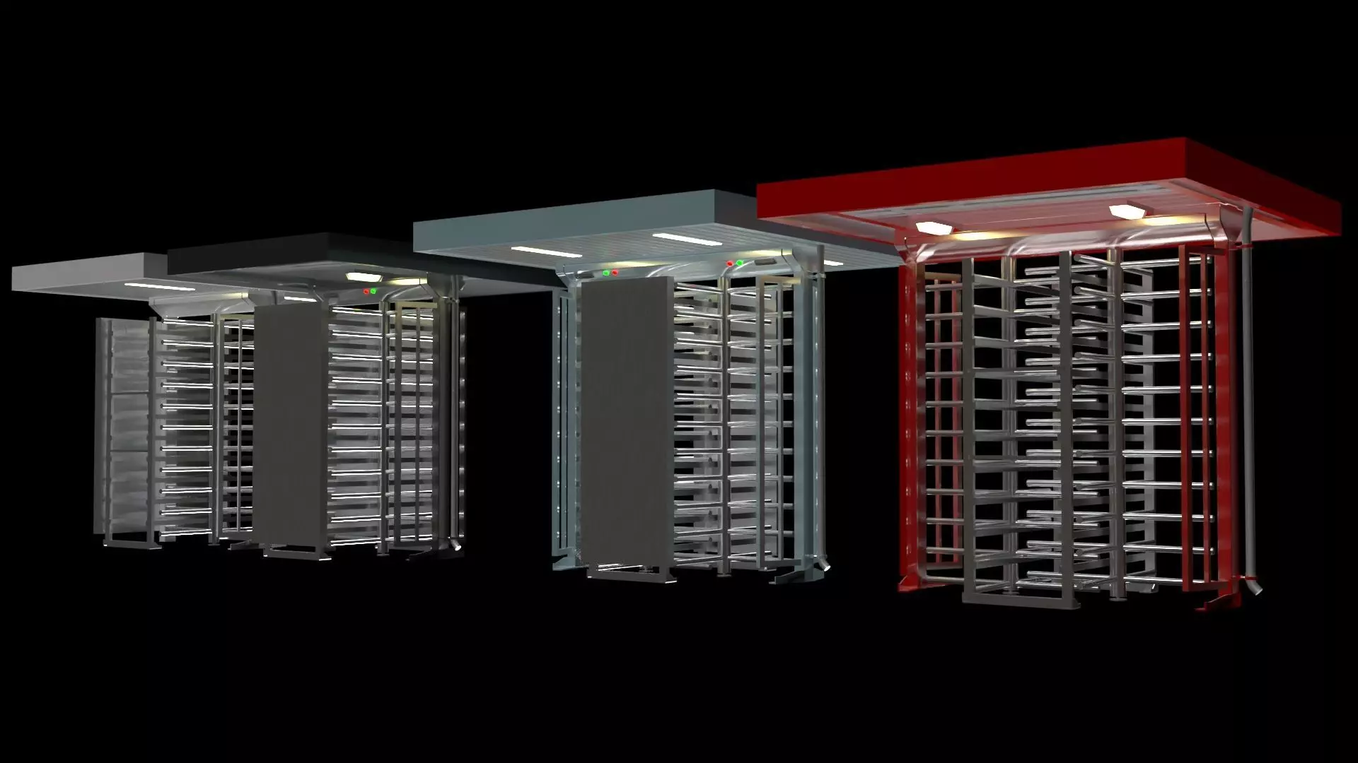 Full Height Turnstiles 3D model_14