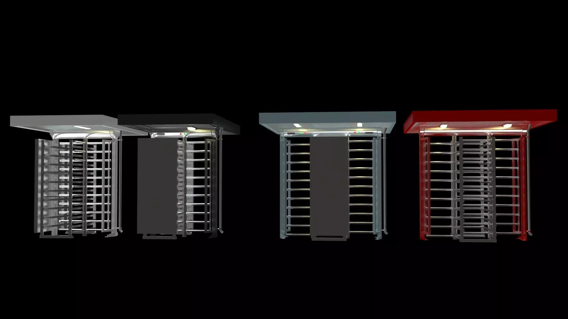 Full Height Turnstiles 3D model_15