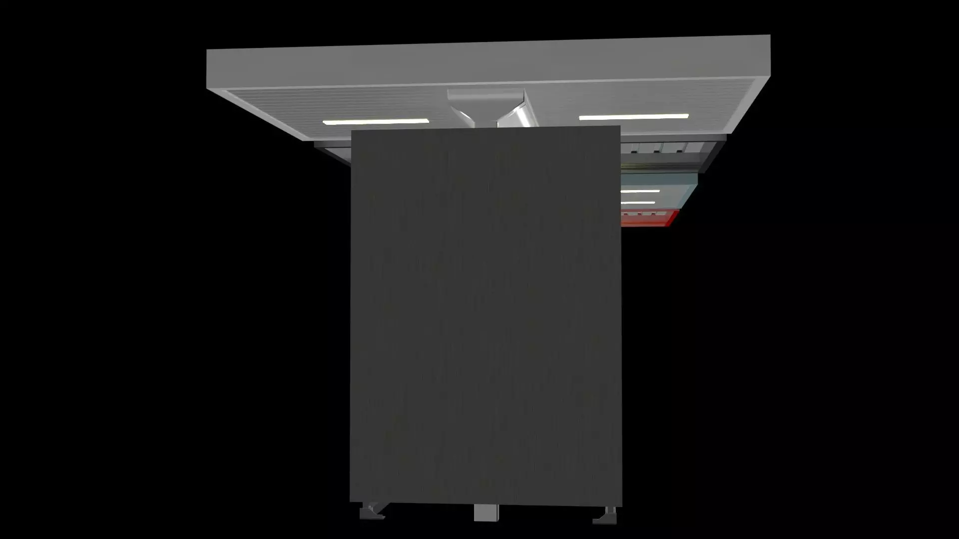 Full Height Turnstiles 3D model_4
